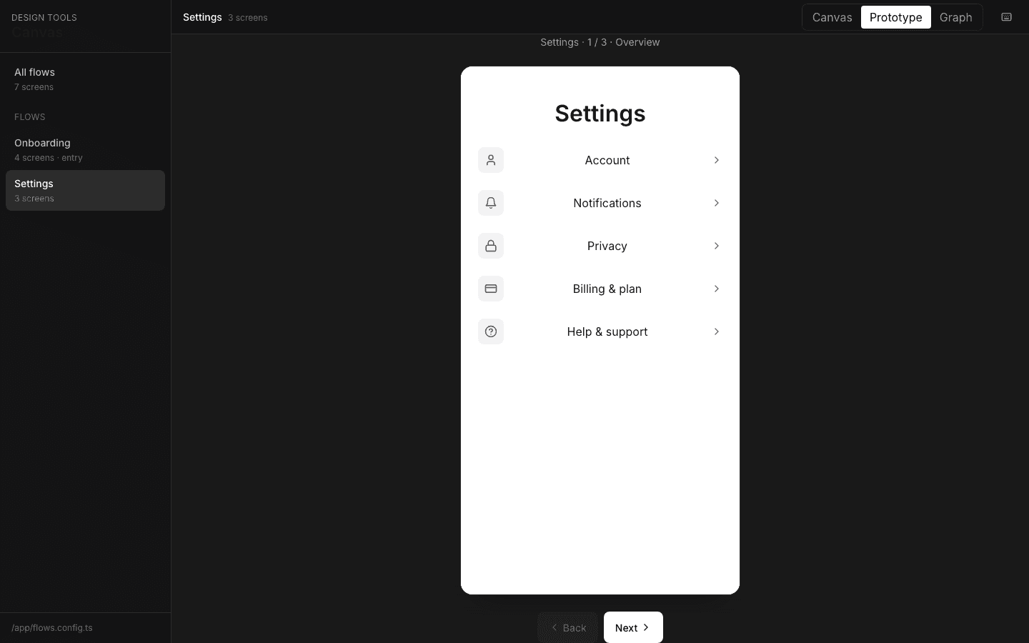 Prototype view of the AI Design Playbook starter welcome screen.